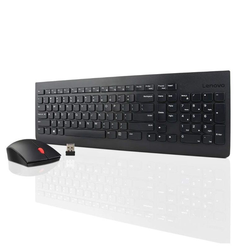 סט מקלדת ועכבר אלחוטי Lenovo 510 Combo – 2.4GHz, עכבר אופטי 1200DPI, עברית/אנגלית