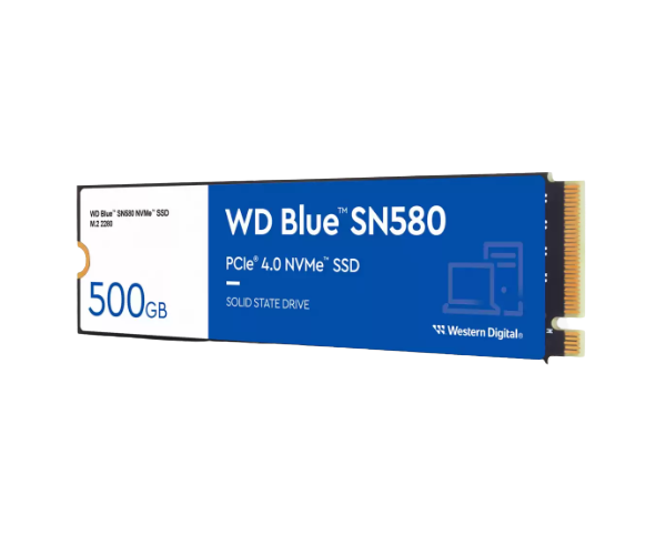 כונן SSD פנימי WD Blue SN5000 – נפח 500GB – ממשק NVMe PCIe Gen4 x4 – תצורת M.2 2280
