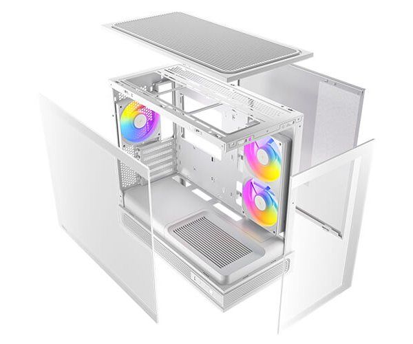 מארז ANTEC C2M ARGB Compact Micro-ATX Case 270Desgrees Full View