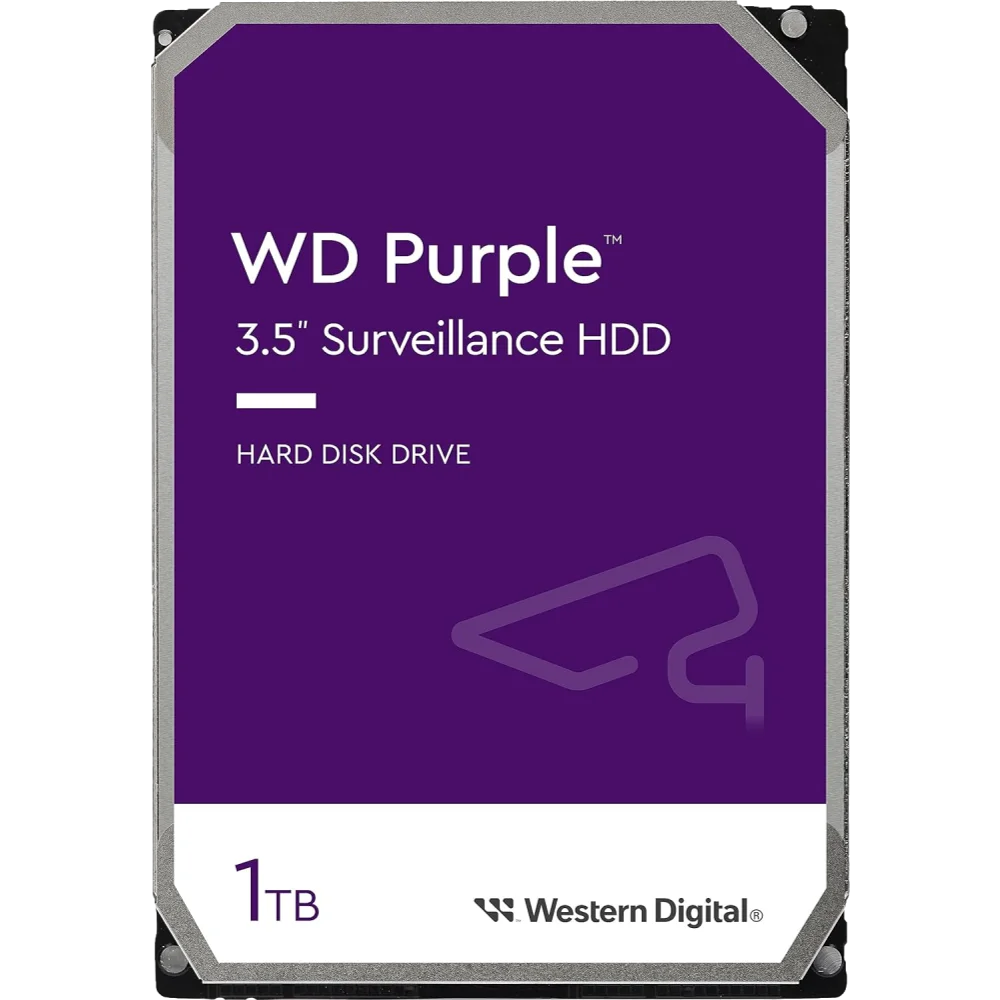 כונן קשיח WD Purple 1TB 3.5 אינץ' לאחסון וידאו באחריות יבואן רשמי