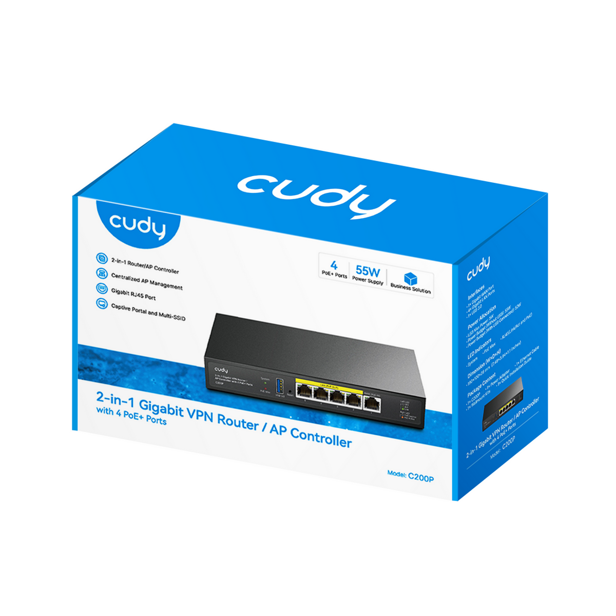 CUDY 2 IN 1 SMB Router   AP Controller