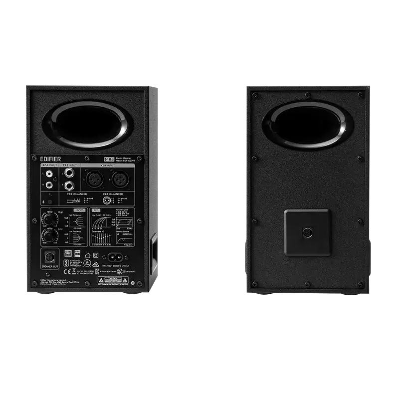 רמקולי סטודיו מוגברים Edifier MR5 – הגברה משולשת Tri-amp – טווח תדרים 46Hz–40kHz – צבע שחור