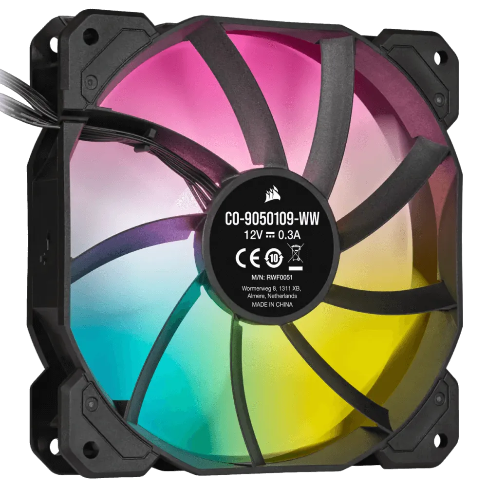 מאוורר RS120 ARGB 120mm מבית CORSAIR לבן