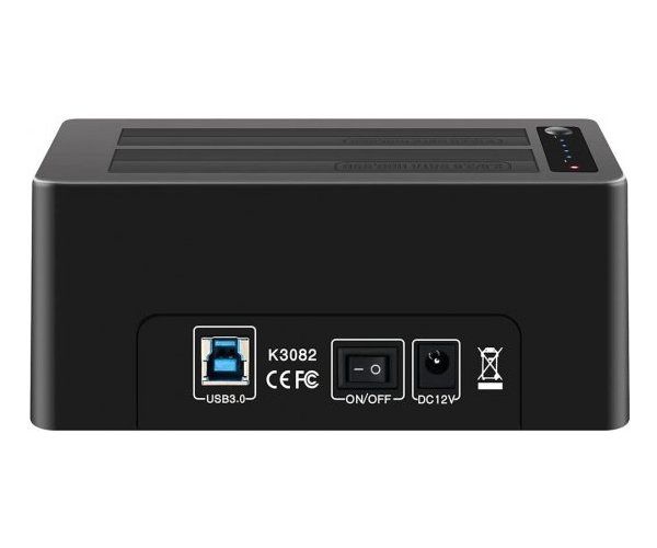 תחנת עגינה ושכפול לשני דיסקים  3.5 2.5 MAIVO USB3.0 Dual Bay