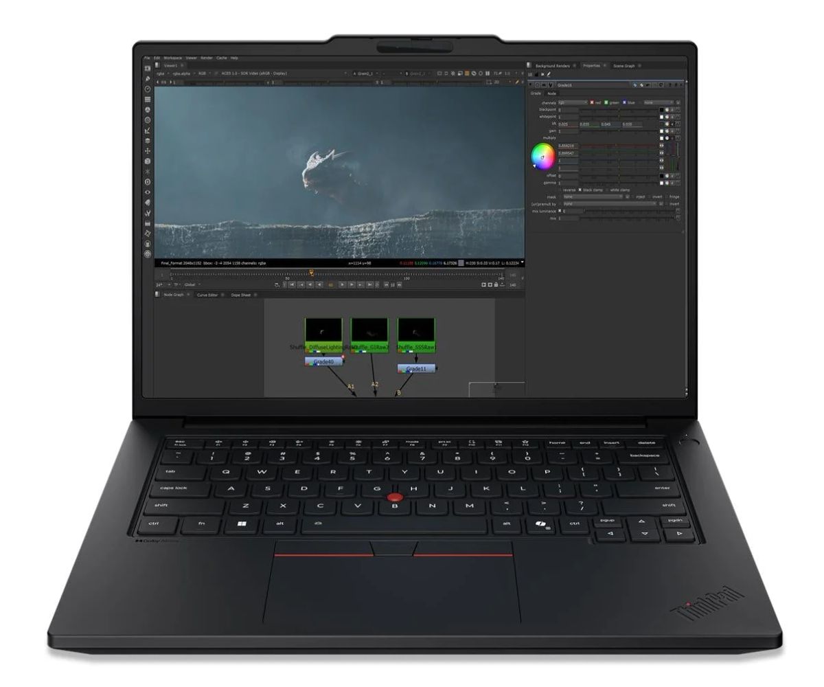 תחנת עבודה ניידת Lenovo ThinkPad P14s G7 – מסך 14.5″ WUXGA – Intel Core Ultra 7 366H – זיכרון 64GB – אחסון 1TB SSD – NVIDIA RTX PRO 1000 – Windows 11 Pro