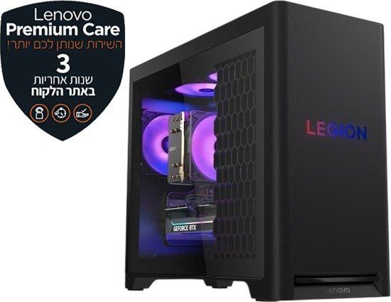 מחשב גיימינג Lenovo Legion T5 30IAX10 – Ultra 9 275HX – 32GB DDR5 – 1TB SSD – RTX 5070 Ti