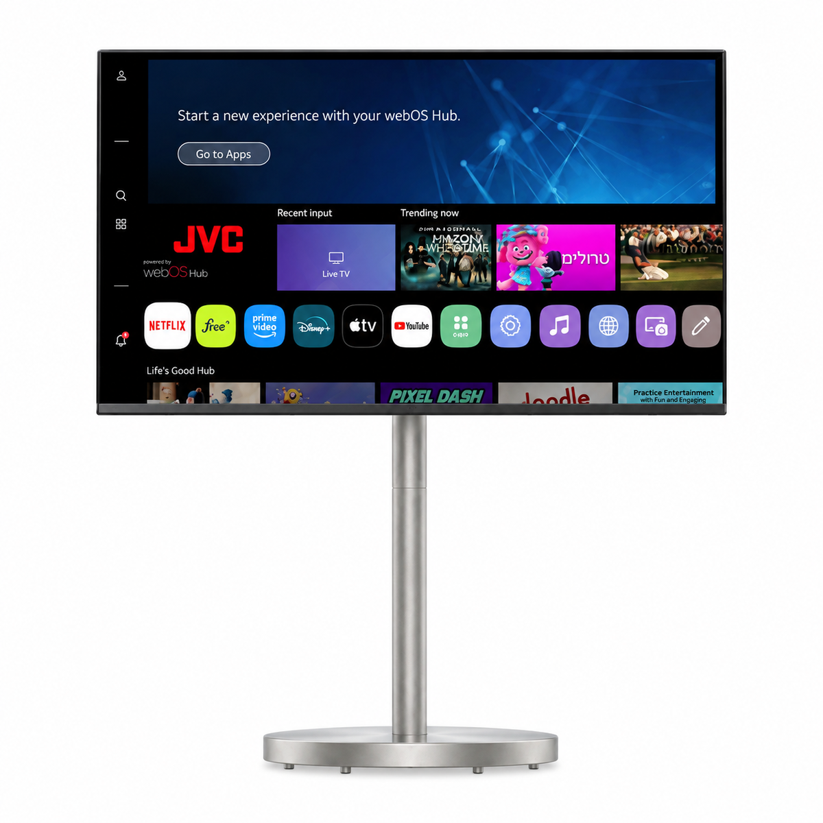 טלוויזיה חכמה ניידת 32 אינץ' QLED WebOS דגם LT-32NQ3175 JVC