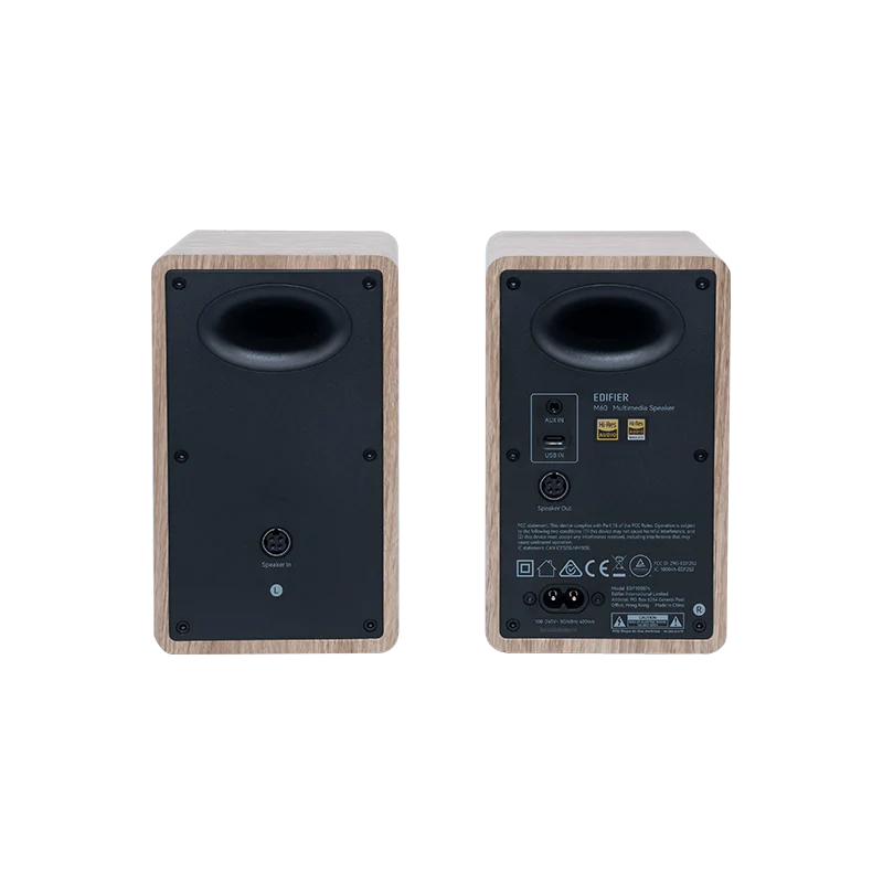 EDIFIER M60 - DT Bluetooth Bookshelf Speaker HiRes (oak)