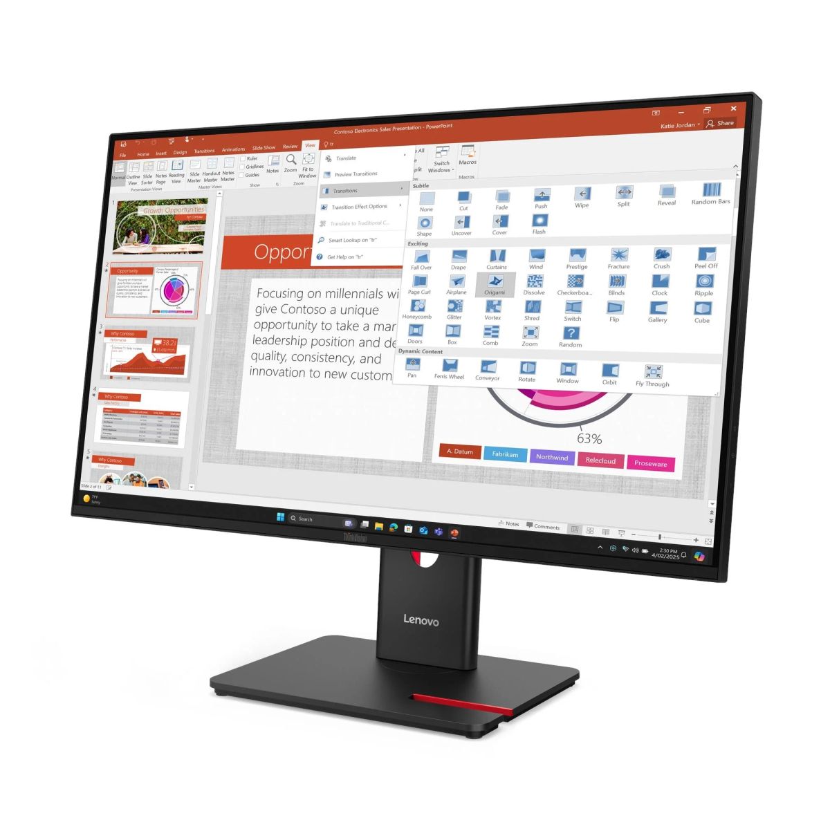LENOVO T27-40 Monitor 27|IPS|120Hz