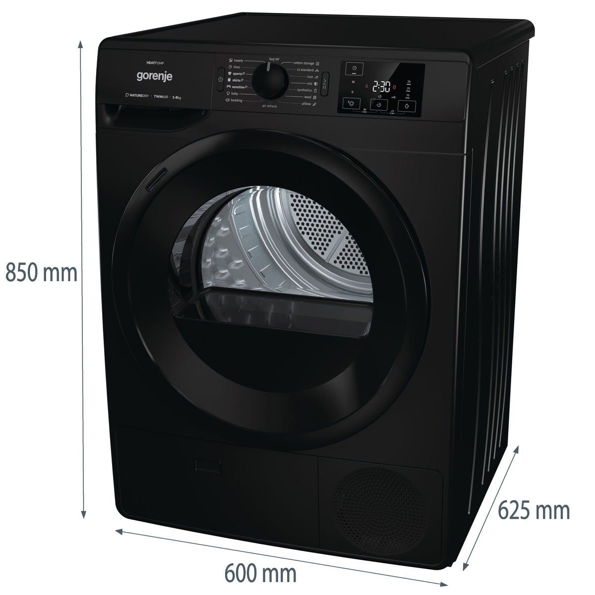 מייבש כביסה gorenje קונדנסור 8 קג דגם DNE82 BGN