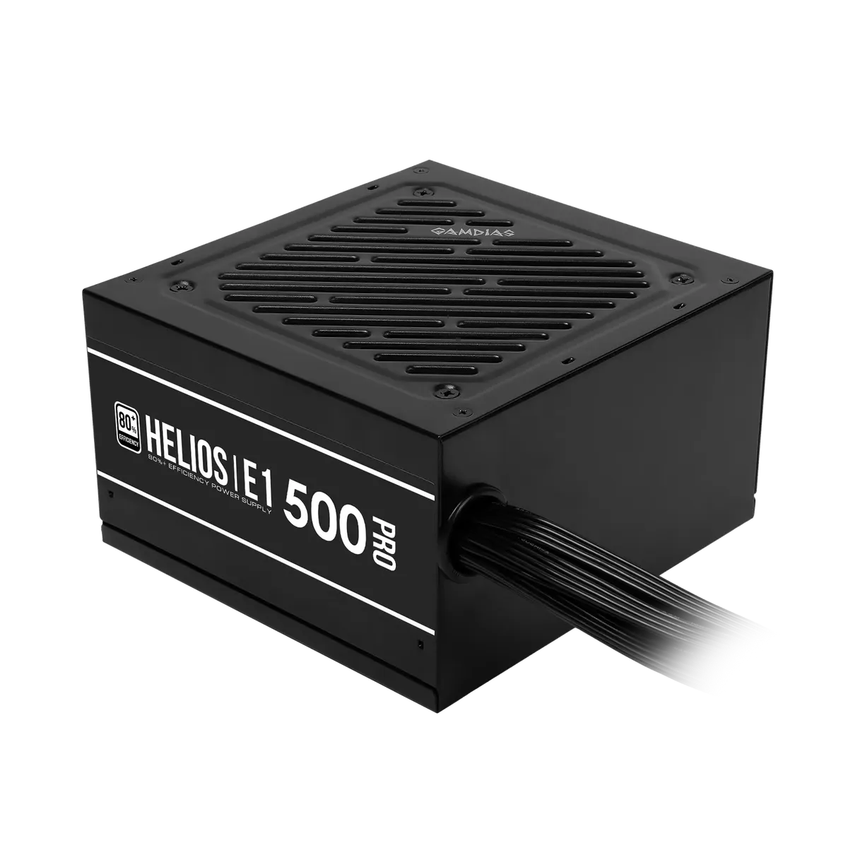 ספק כוח HELIOS E1-500 Pro – הספק 500W – תקן ATX12V v2.4 – מאוורר 120 מ"מ