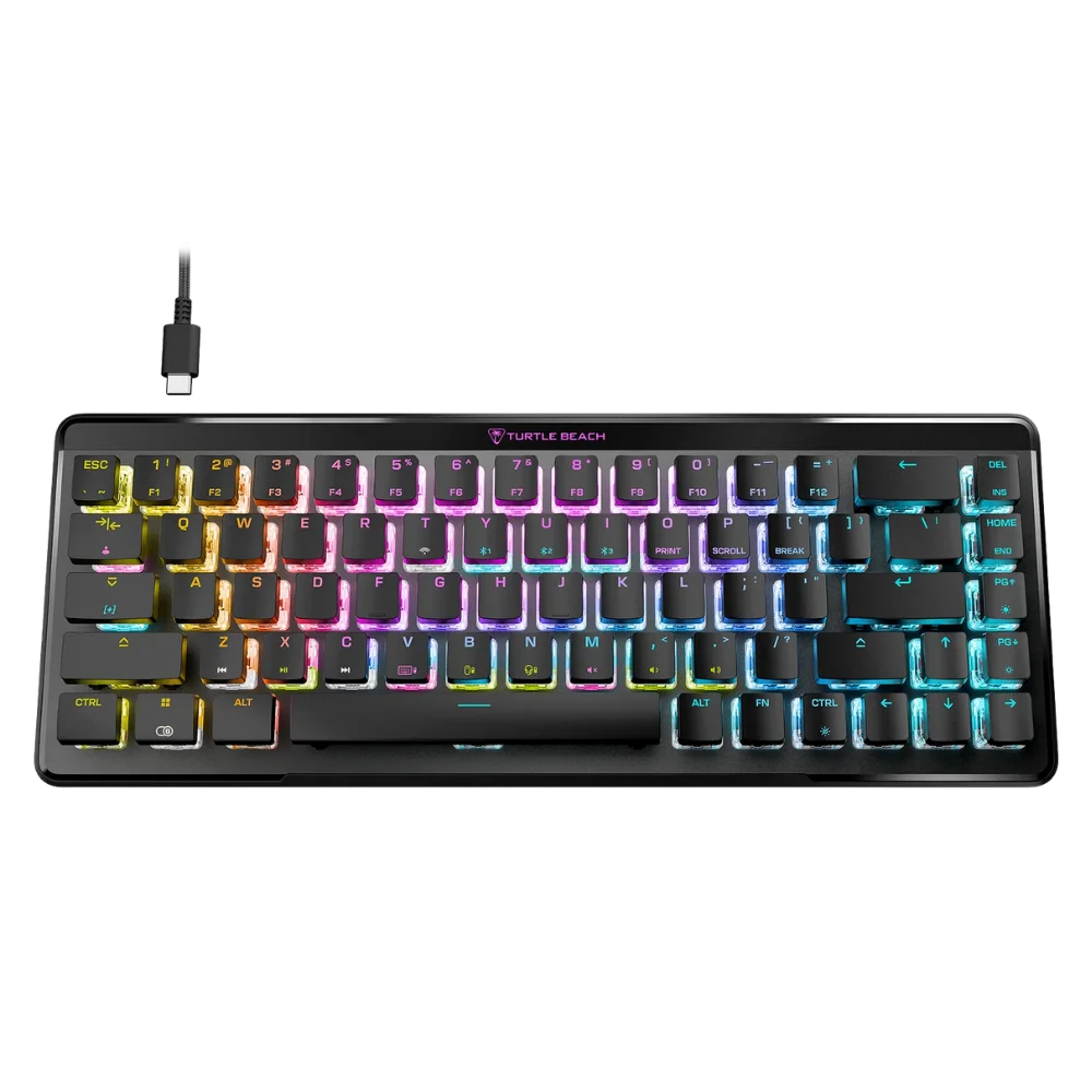 מקלדת גיימינג אלחוטית דגם Vulcan II Mini Air מבית Turtle Beach