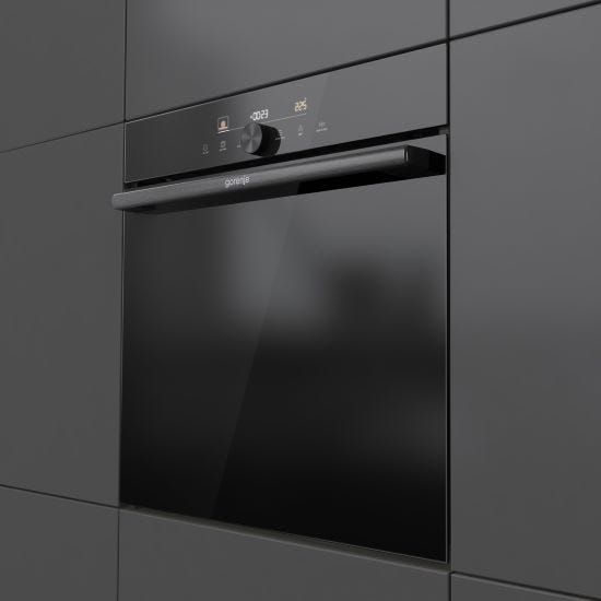 תנור בנוי gorenje בגימור זכוכית שחורה  60 סמ BLACK4 BOS6747A05DG
