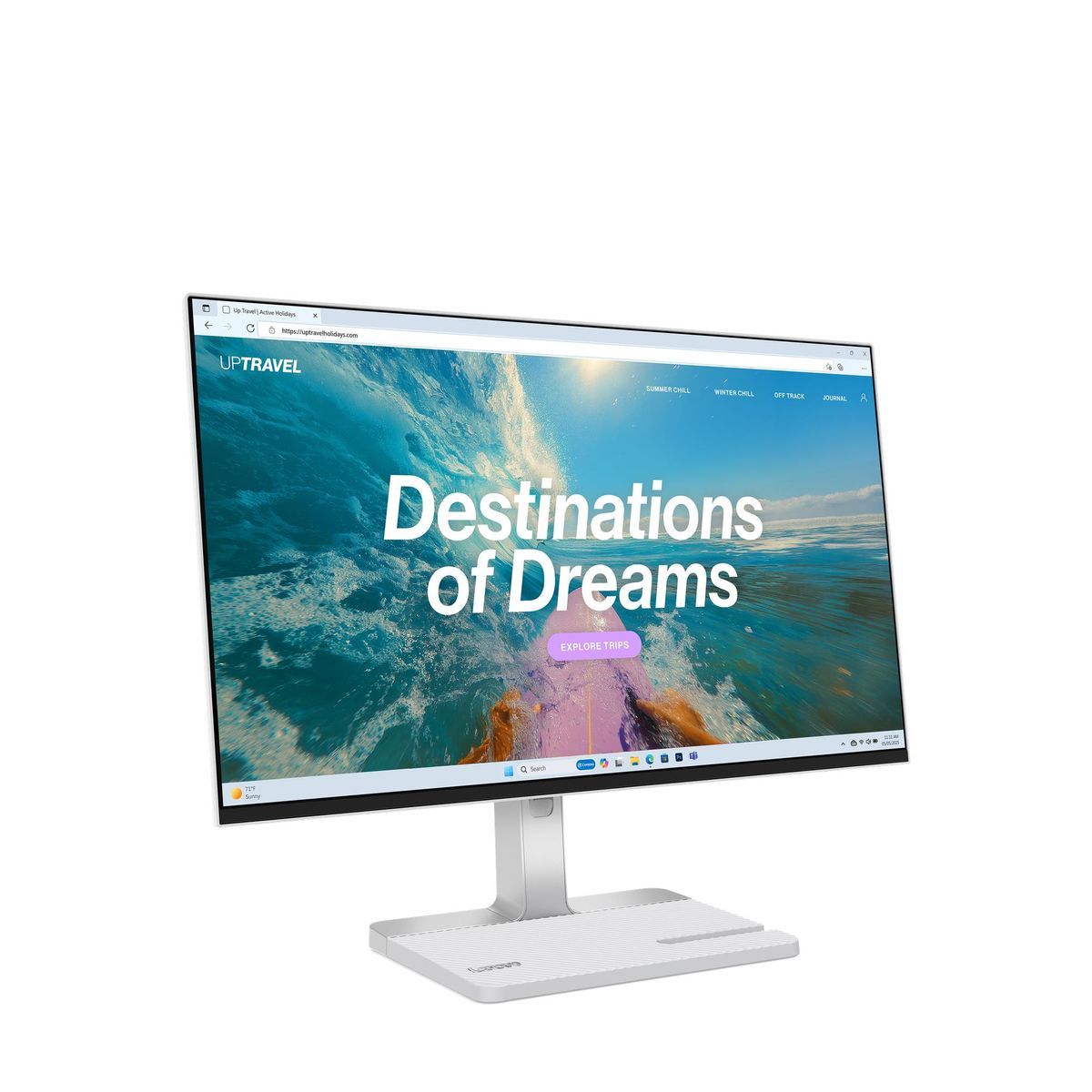 מסך מחשב 23.8 אינץ Lenovo L24D-4C – רזולוציה Full HD 1920x1080 – פאנל IPS – קצב רענון 144Hz – זמן תגובה 1ms