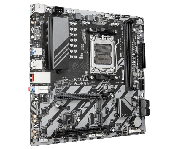 לוח אם Gigabyte B840M D2H – שקע AM5 – chipset AMD B840 – גודל Micro ATX – זכרון DDR5