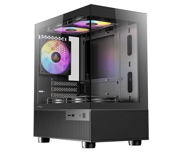 מארז שחור Antec CX200M RGB ELITE M-ATX 5X120mm RGB FANS