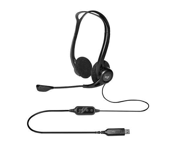 אוזניות ומיקרופון Logitech 960 USB HEADSET