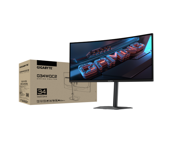 מסך קעור Gigabyte G34WQC2 VA WQHD 3440X1440 1ms 200Hz Speakers