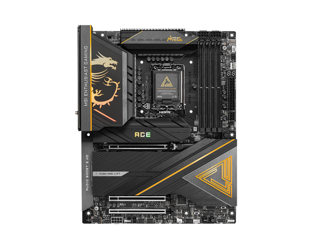 לוח אם MSI MEG Z890 ACE WiFi Intel Core Ultra LGA 1851 DDR5 256GB WiFi 7 BT5.3 באחריות יבואן רשמי