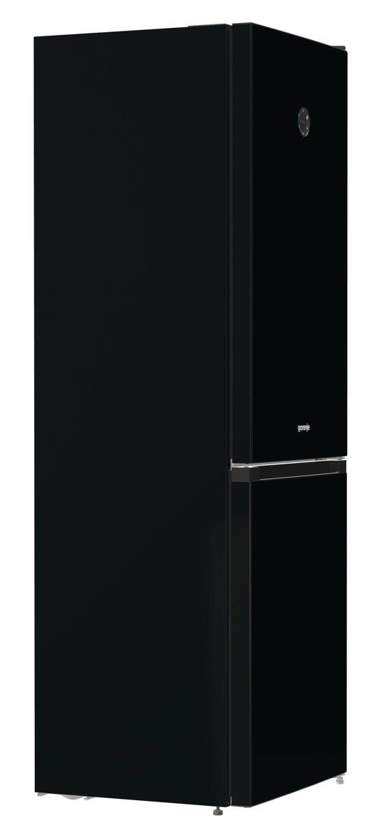 מקרר 2 דלתות gorenje  מקפיא תחתון 329 ליטר בגימור שחור דגם NRK6192SYBK