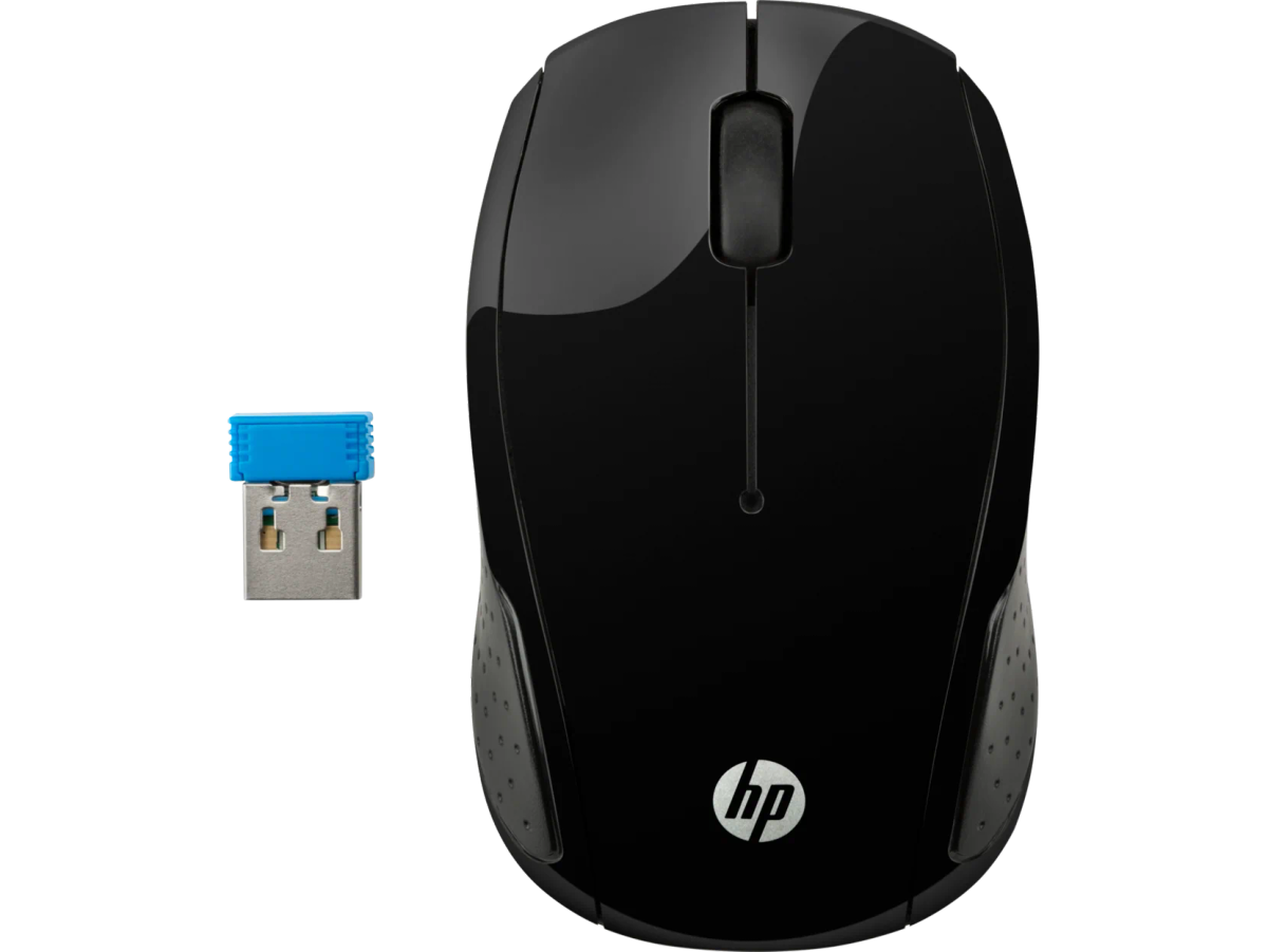 עכבר אלחוטי HP 200 – חיישן אופטי – מקלט ננו – שחור
