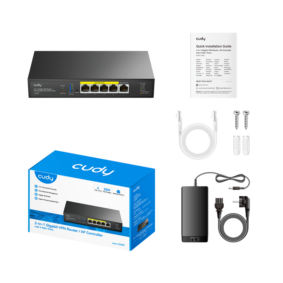CUDY 2 IN 1 SMB Router   AP Controller