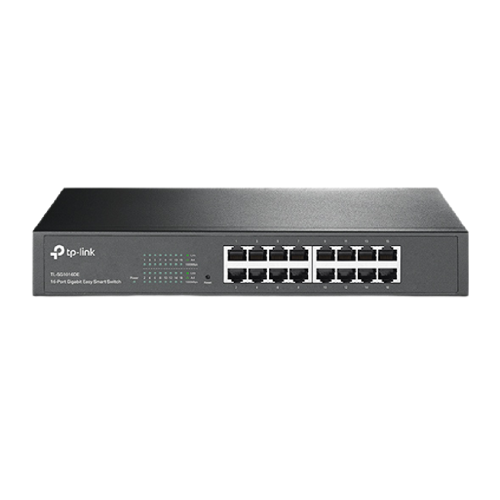 מתג רשת TP-Link TL-SG1016DE 16 פורטים Gigabit נטול ניהול באחריות יבואן רשמי
