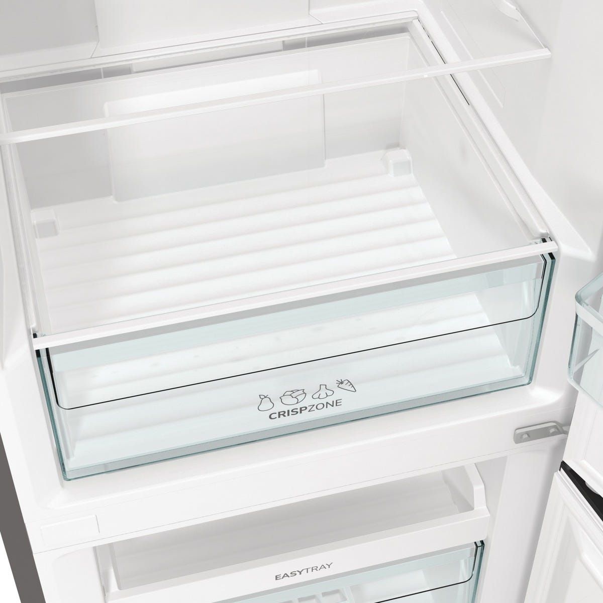 מקרר 2 דלתות gorenje  מקפיא תחתון 363 ליטר בגימור נירוסטה דגם NRK6191PS4