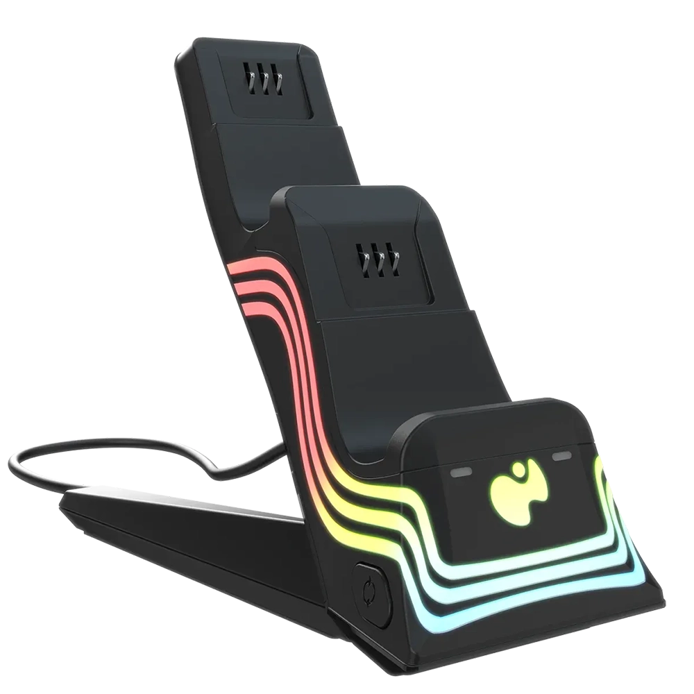 מטען כפול PDP Afterglow™ Wave + סוללות נטענות – לשלטי Xbox