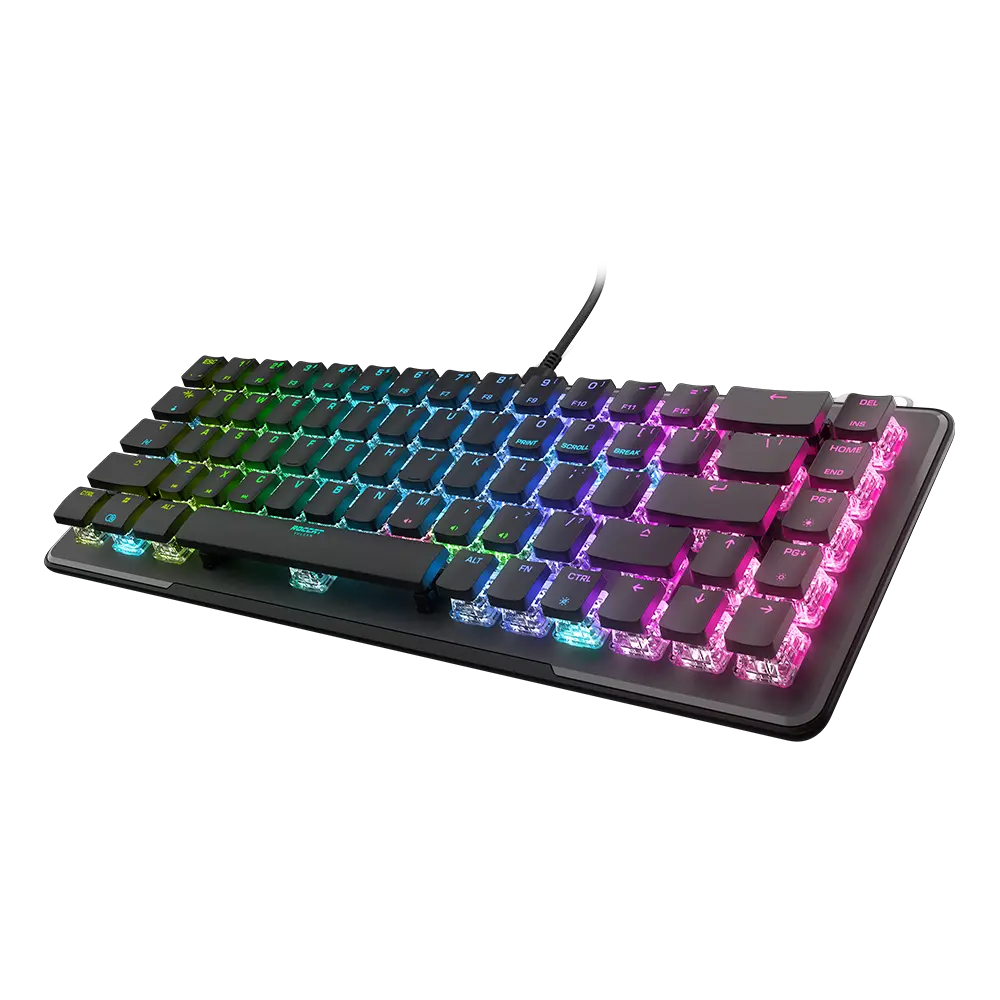 מקלדת גיימינג Roccat Vulcan II Mini 65% – מתגים אופטיים-מכניים Titan II – RGB – שחור