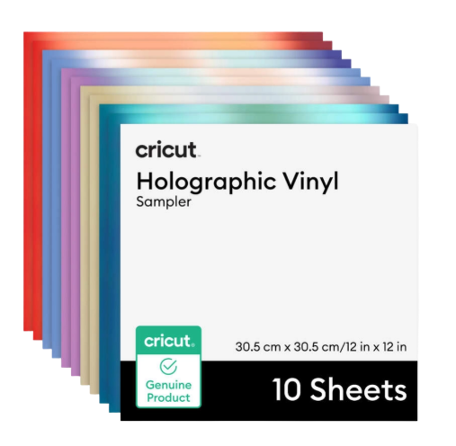 מארז דפי ויניל הולוגרפי קבוע Holographic Vinyl Mythical Sampler (10 יחידות) מבית Cricut
