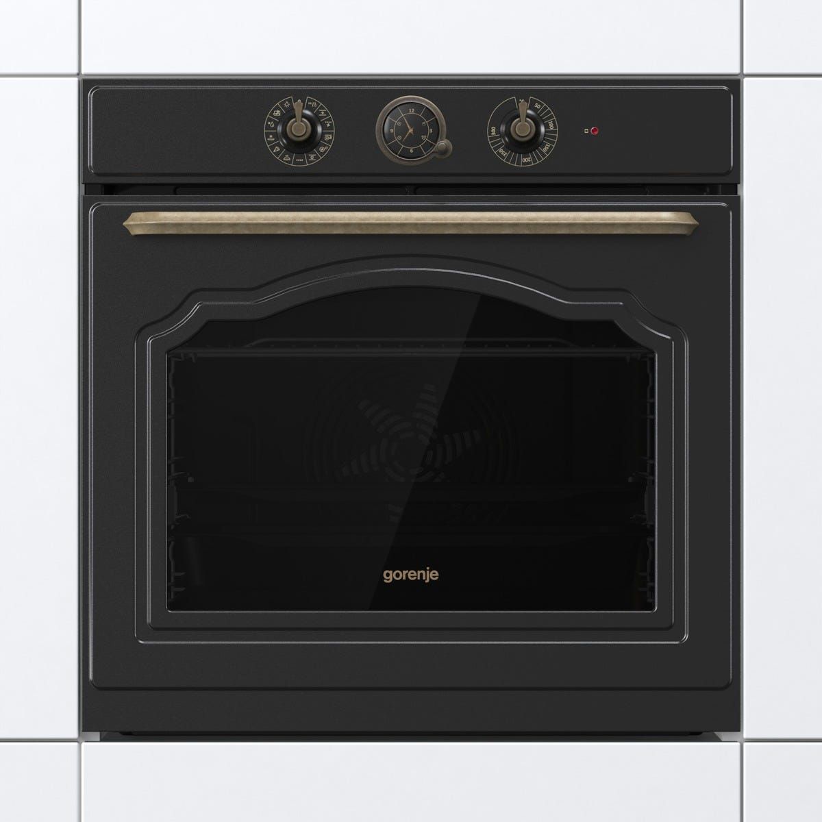 תנור בנוי gorenje בגימור שחור דגם BOS67372CLB
