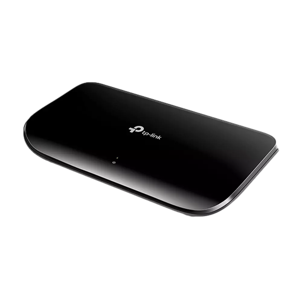 מתג רשת TP-Link 8 ערוצים Gigabit שחור TL-SG1008D באחריות יבואן רשמי 3 שנים