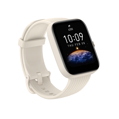 שעון חכם Amazfit דגם BIP 3 צבע Pro Cream
