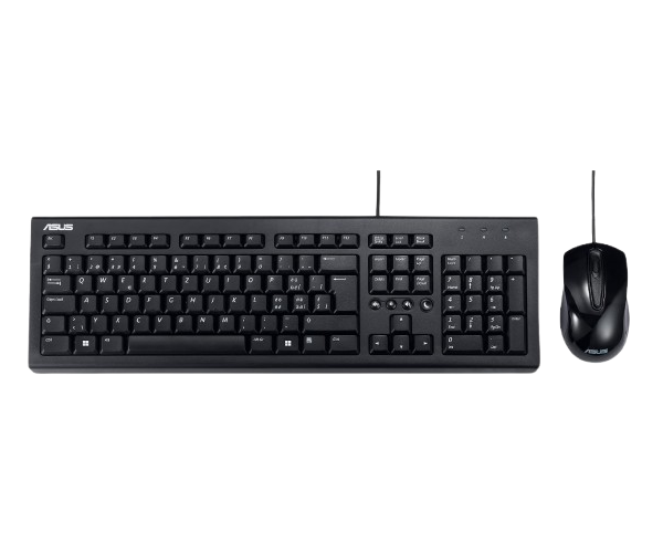 סט חוטי מקלדת ועכבר צבע שחור ASUS U2000A