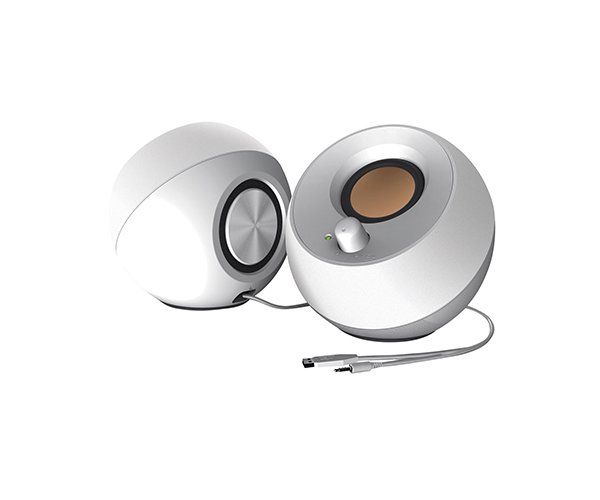 רמקולים למחשב USB powered White  Creative Pebble