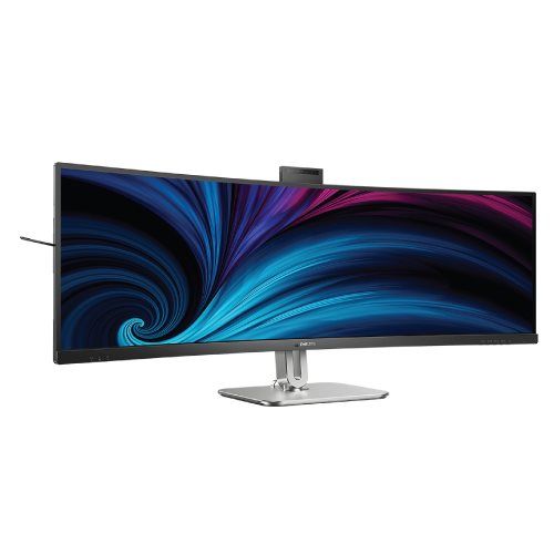 מסך מחשב Philips 49B2U5900CH קעור 49'' Dual QHD VA עם תחנת עגינה USB-C ומצלמה
