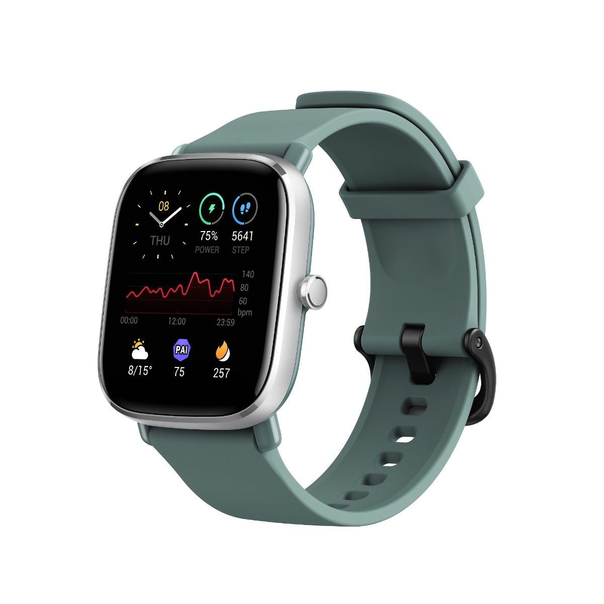 שעון חכם Amazfit דגם GTS 2 MINI בצבע Sage Green
