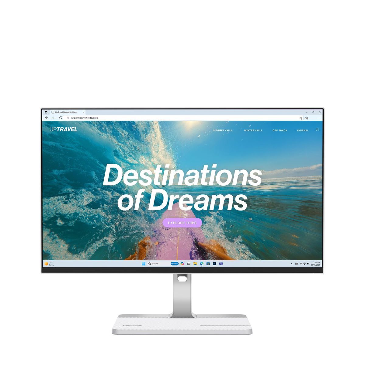 מסך מחשב 23.8 אינץ Lenovo L24D-4C – רזולוציה Full HD 1920x1080 – פאנל IPS – קצב רענון 144Hz – זמן תגובה 1ms