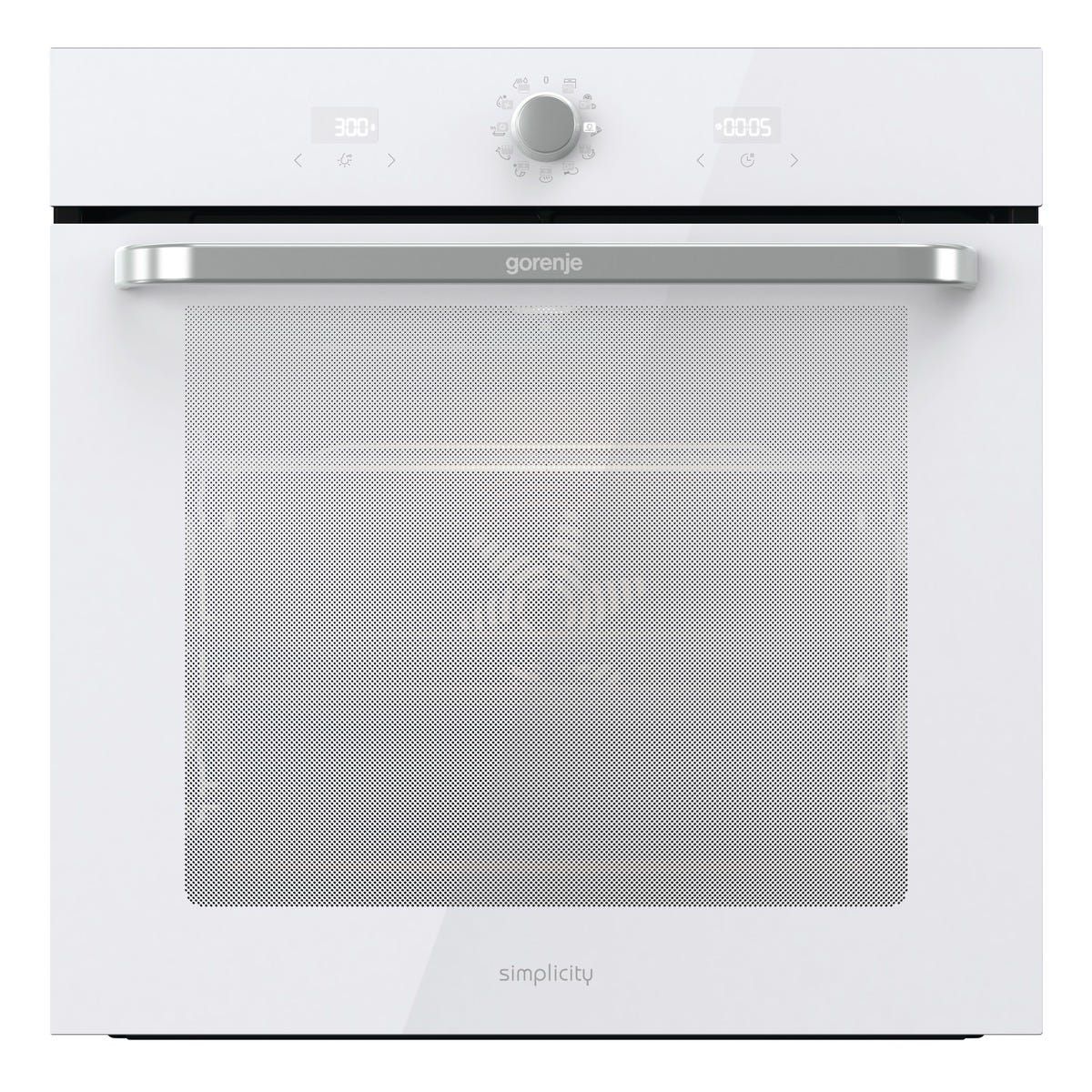 תנור בנוי gorenje בגימור זכוכית לבנה 77 ליטר דגם BOS6737SYW