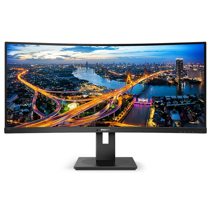 Philips 345B1C – מסך קעור אולטרה-רחב 34 עם 2K, DP ורמקולים