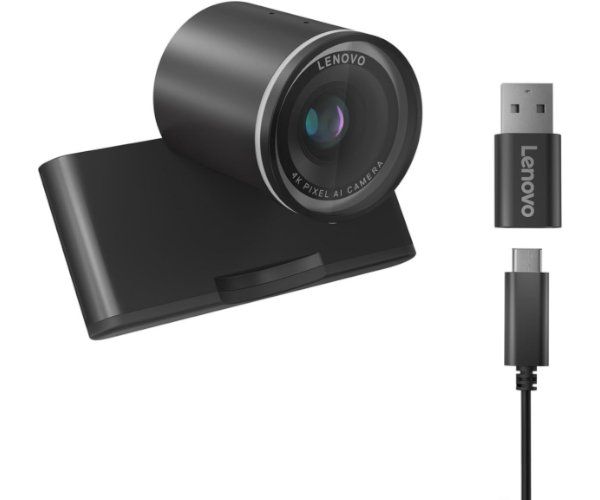 מצלמת אינטרנט Lenovo UHD Webcam 4K 8MP MIC USB