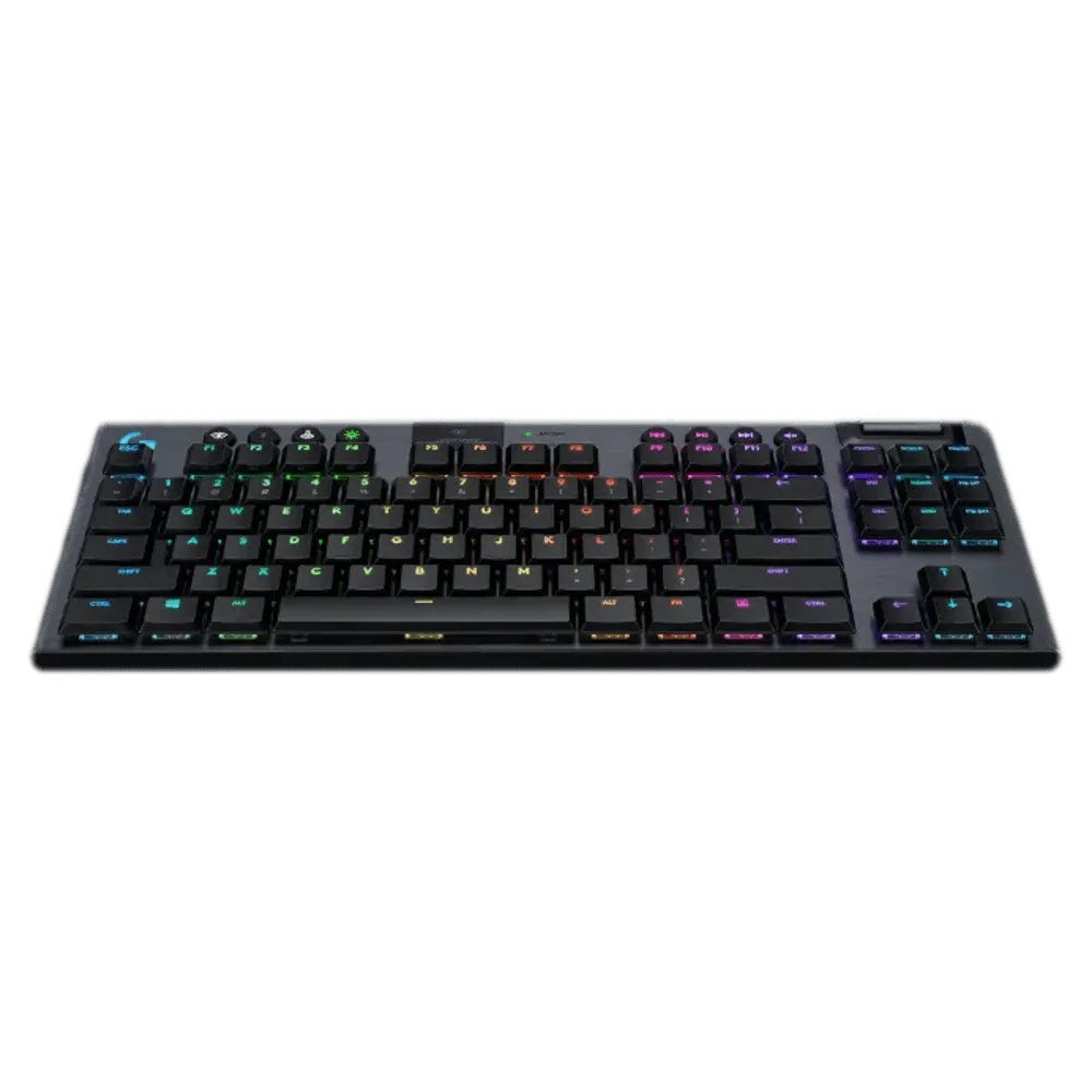 מקלדת גיימינג אלחוטית Logitech G915 TKL – LIGHTSPEED – מתגי GL Clicky – RGB