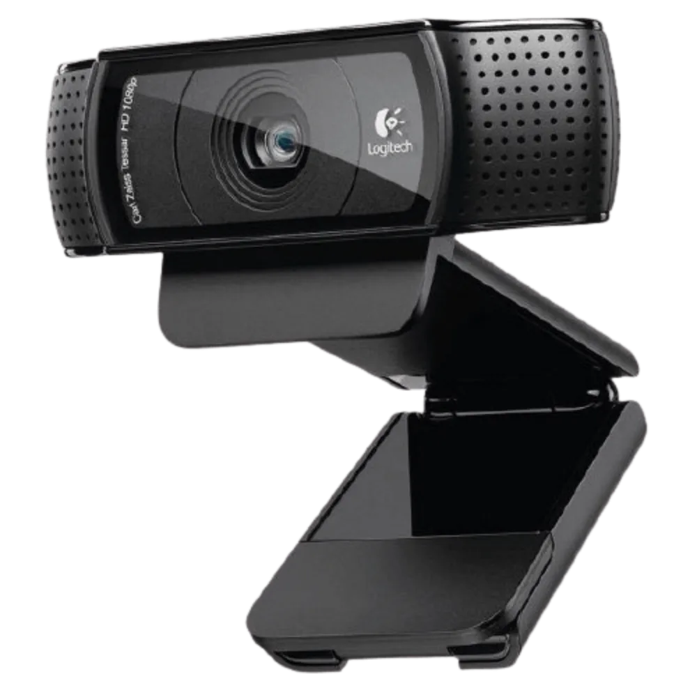 מצלמת רשת Logitech C920 HD Pro – Full HD 1080p – עדשת זכוכית עם פוקוס אוטומטי – 2 מיקרופונים עם הפחתת רעשים – דחיסת H.264 – חיבור USB