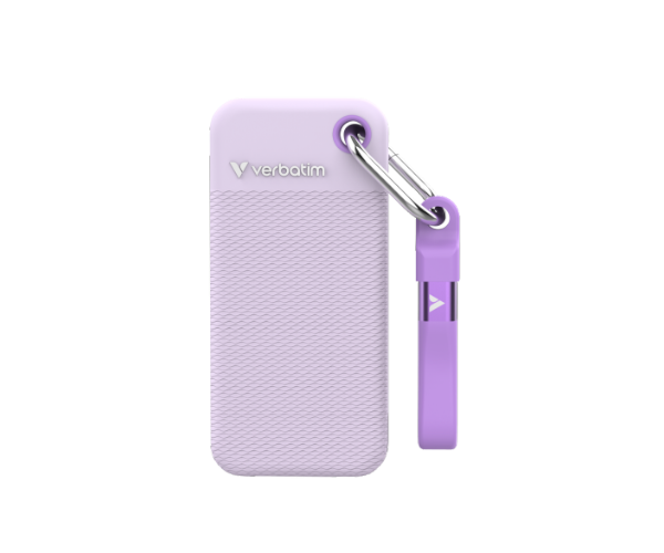 דיסק חיצוני Verbatim Pocket SSD 2TB USB C Gen2 Purple 1000MBps