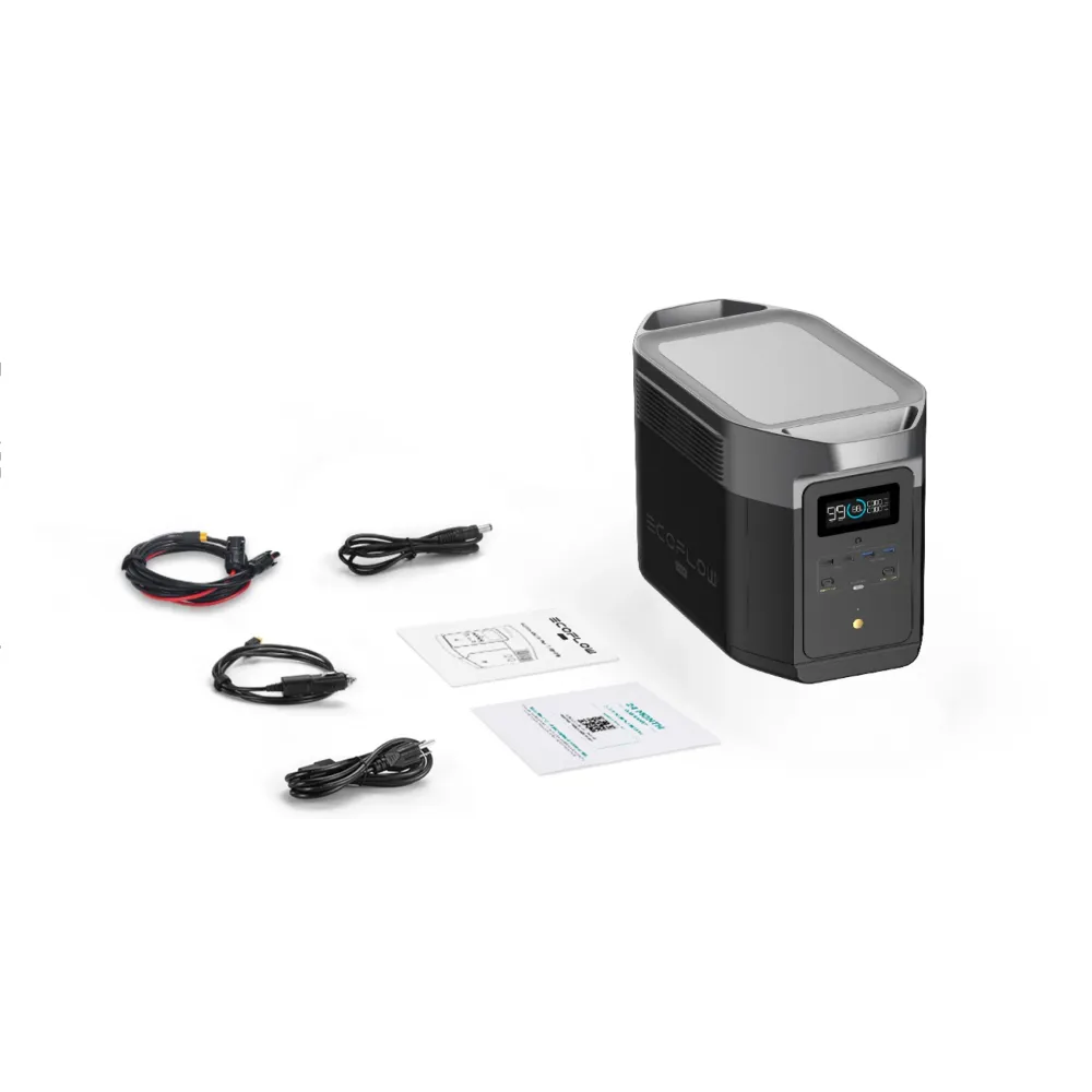 תחנת כוח ניידה EcoFlow DELTA Max – 1612Wh – הרחבה עד 6kWh – X-BOOST עד 3400W – טעינה סולארית 800W