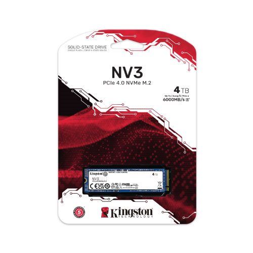 Kingston NV3 4TB SSD PCIe 4.0 NVMe M.2 2280