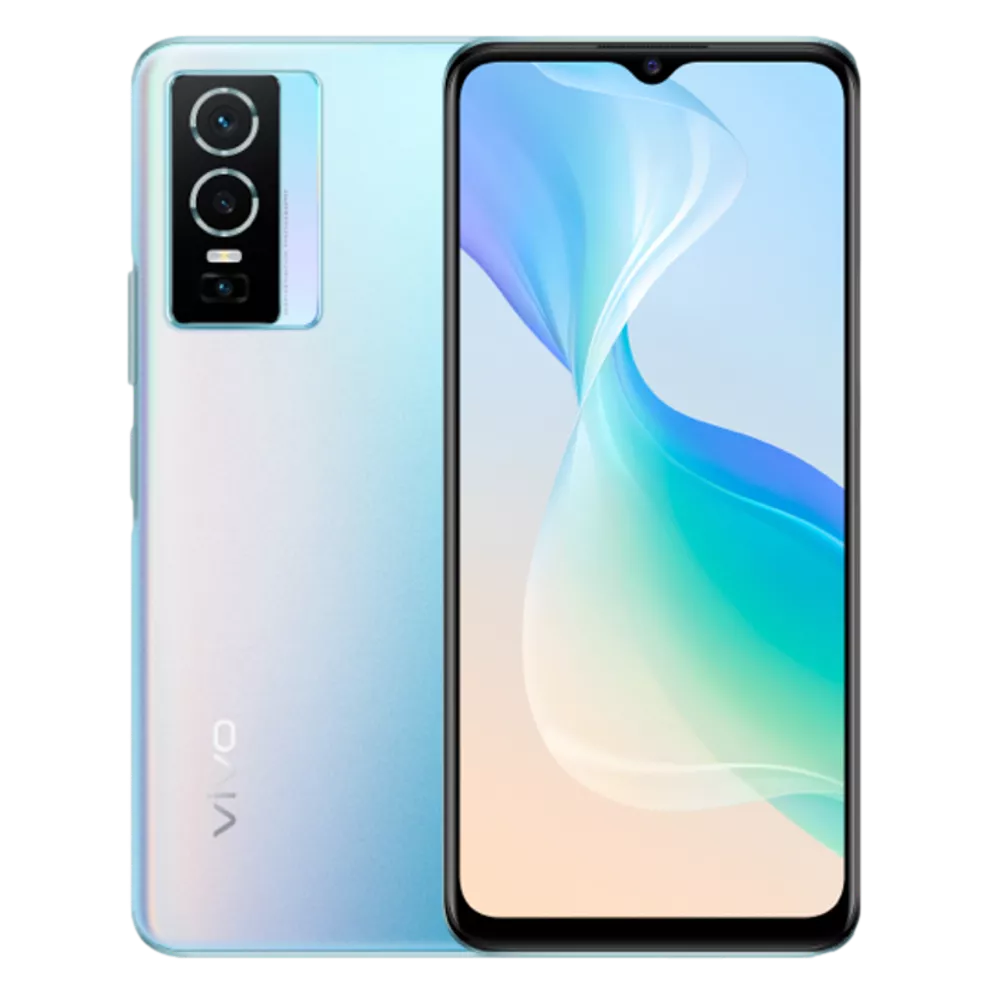 סמארטפון vivo Y76 5G – סוללה 4100mAh – Funtouch OS 12 – מסגרת 2.8 מ"מ – צבע זוהר קוסמי