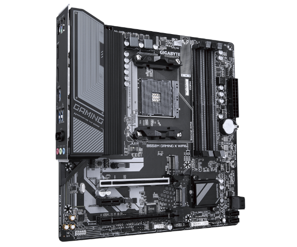 לוח אם Gigabyte B550M GAMING X WIFI6 – שקע AM4 – chipset AMD B550 – זיכרון DDR4 – גודל Micro ATX