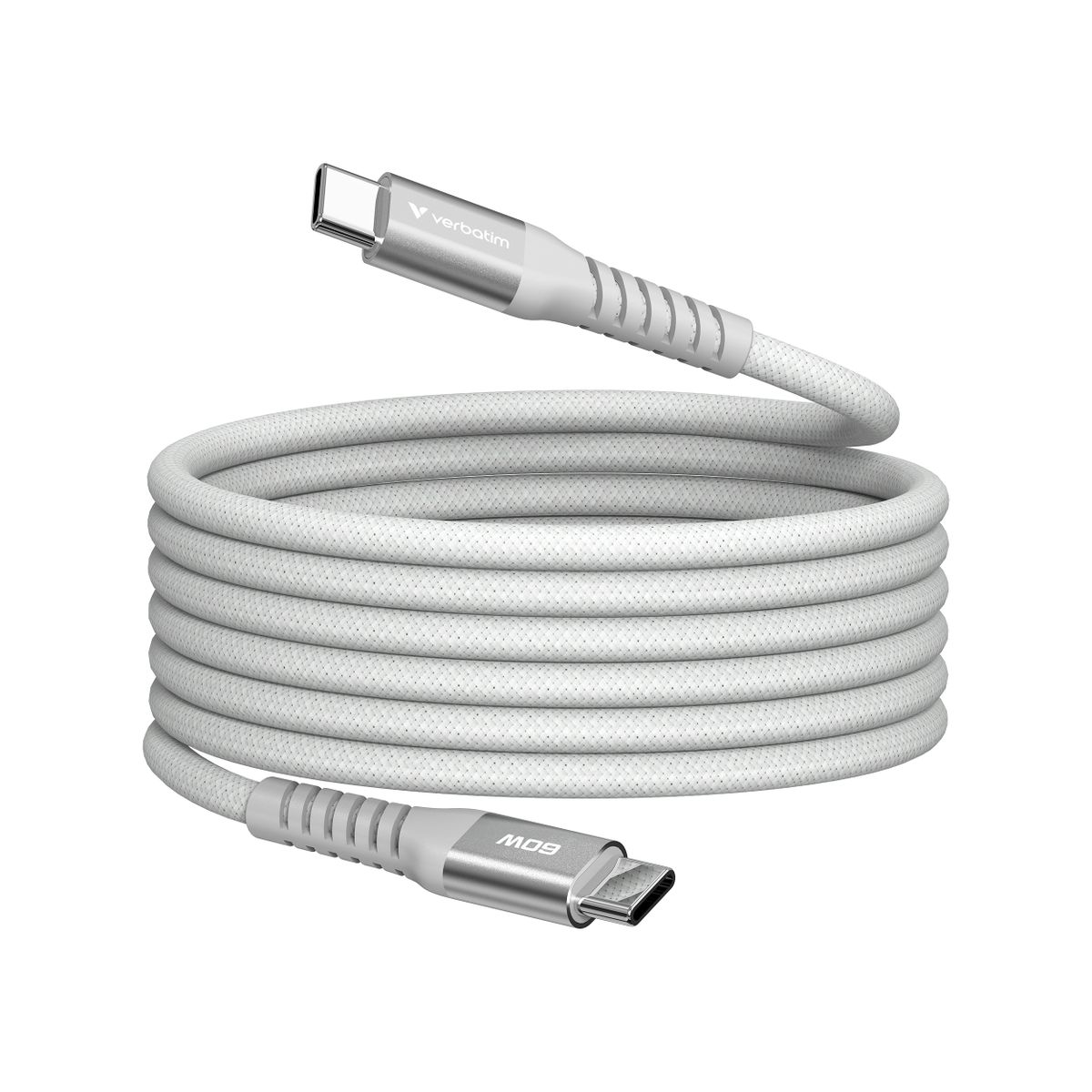 VERBATIM SYNC&CHARGE USB C TO USB C 60W MAGNETIC 1.2M-GREY
